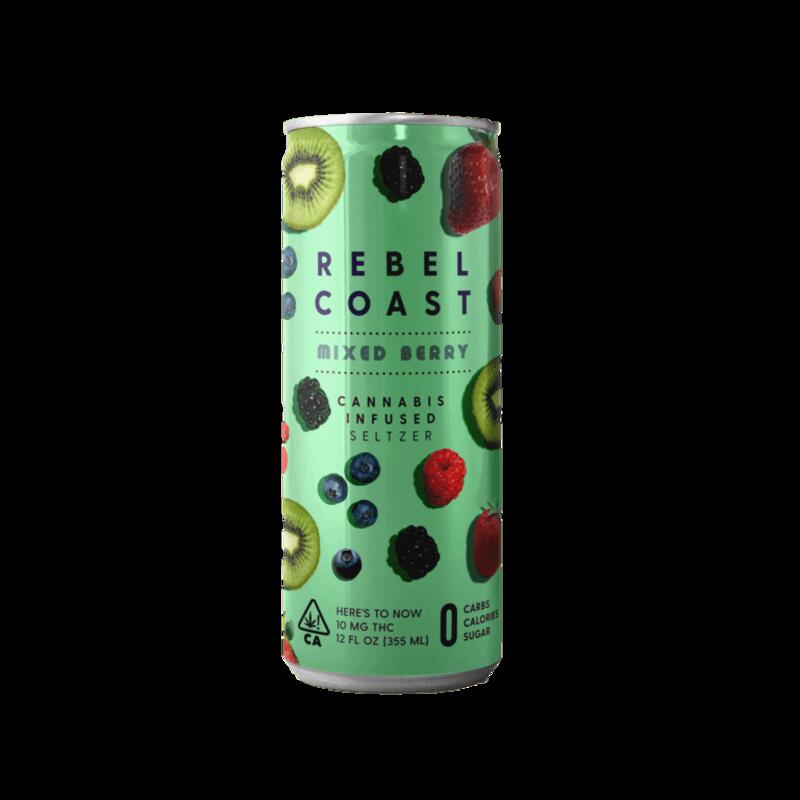 Rebel Coast Cannabis Infused Mixed Berry Seltzer
