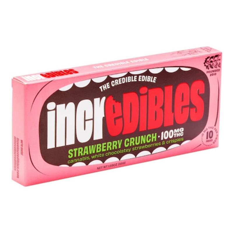 Incredibles Strawberry Crunch Bar 100mg