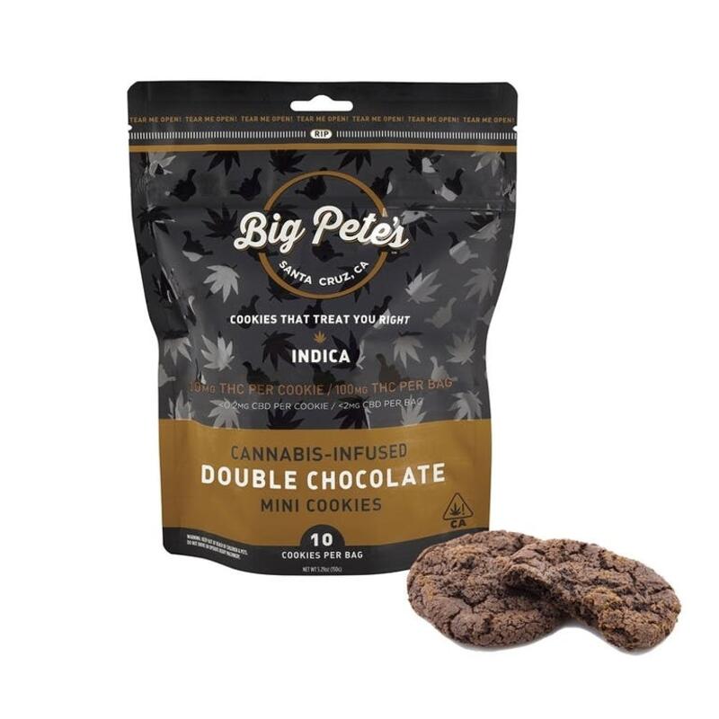 Big Pete's Cookies 10pk 100mg (Indica) Double Chocolate