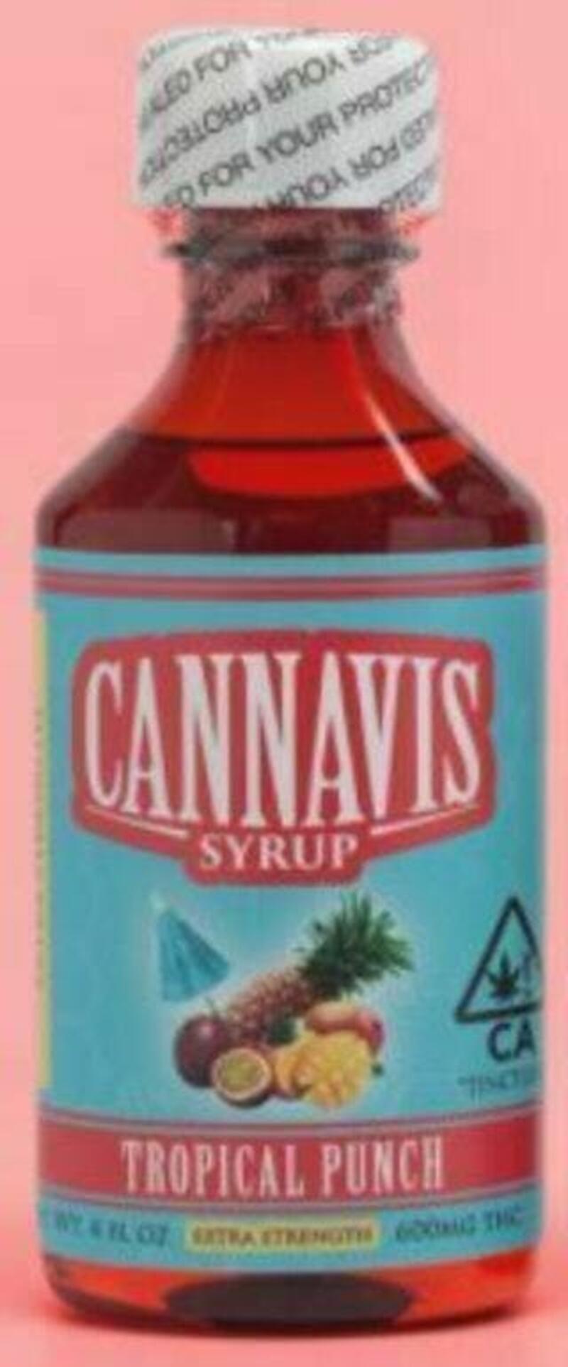 Cannavis 600mg 4oz Syrup - Tropical Punch