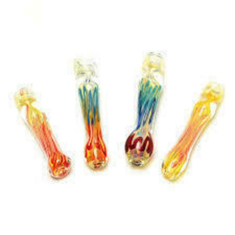 Assorted 3" Basic Glass One Hitters