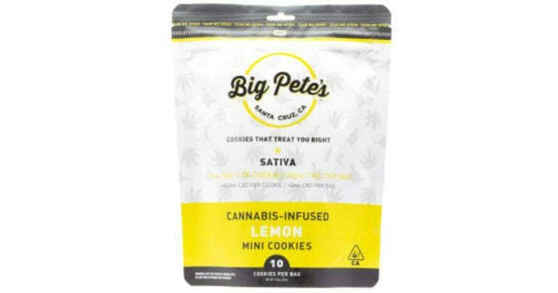Big Pete's Cookies 10pk 100mg (Sativa) Lemon