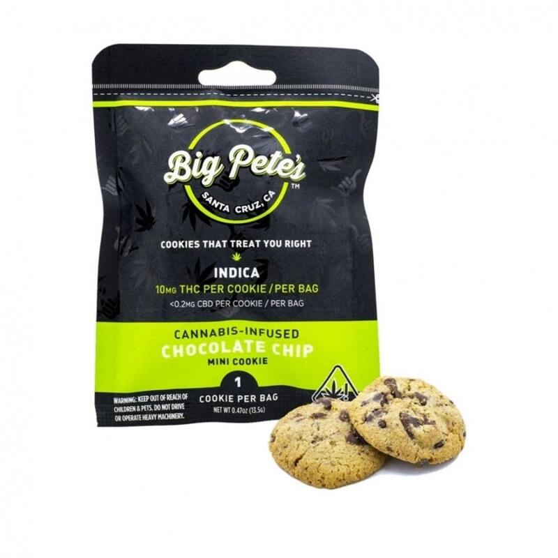 Big Pete's Cookies 10pk 100mg (Indica) Chocolate Chip