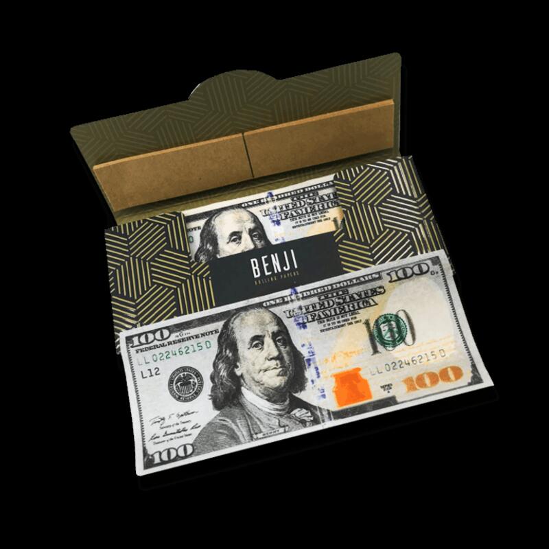 Benji $100 Bill Rolling Papers + Tips