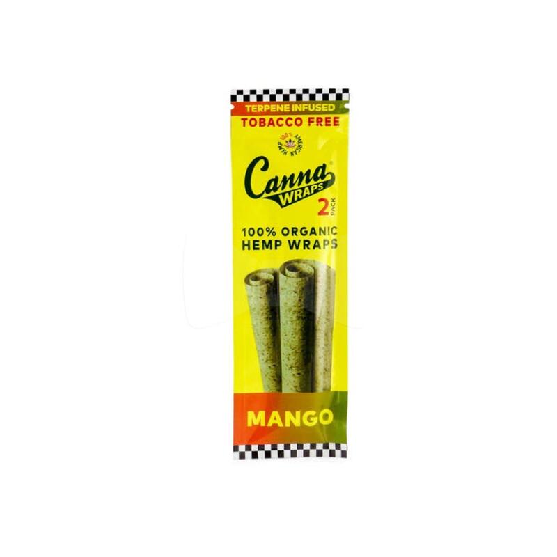 CCannaWraps Hemp Wraps 2pk - Mango