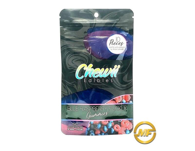 Chewii | Blue Razz Gummies | 100mg