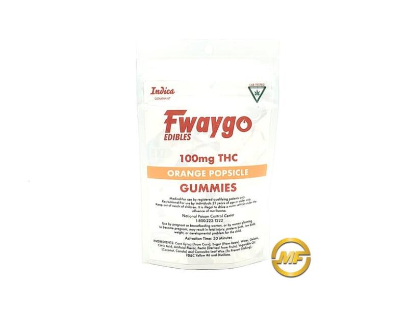 Fwaygo | Orange Popsicle Chews | 100mg Indica