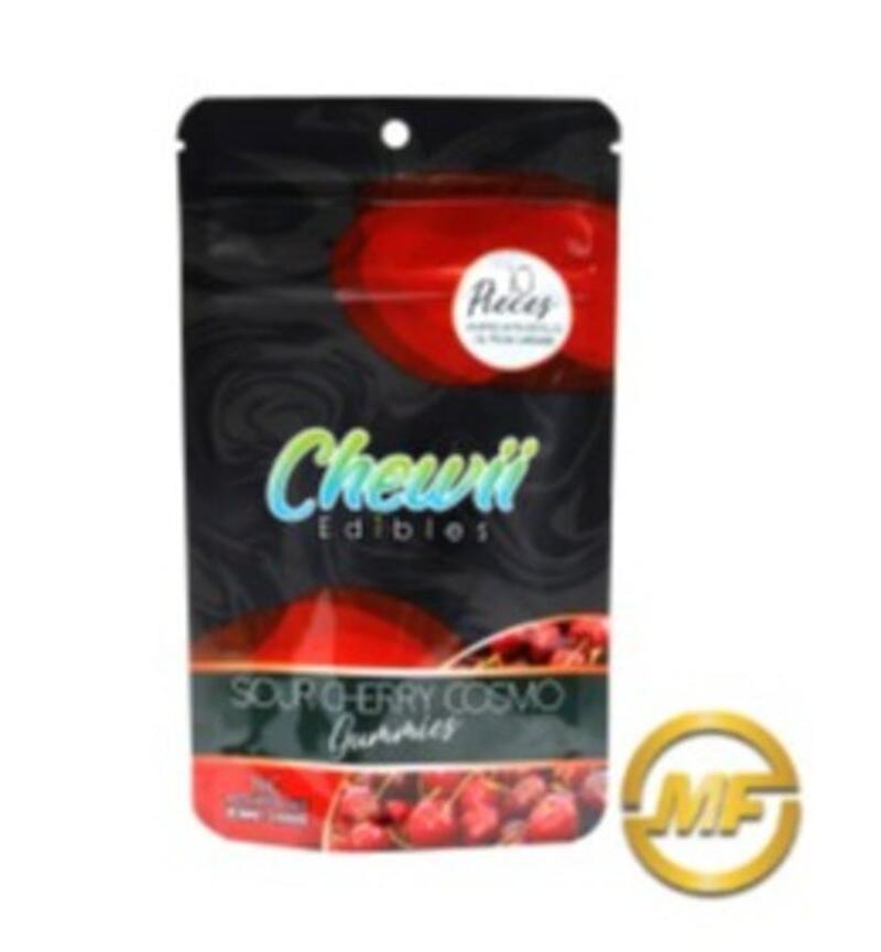 Chewii | Sour Cherry Cosmo Gummies | 100mg