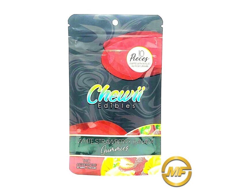 Chewii | White Strawberry Banana Gummies | 100mg