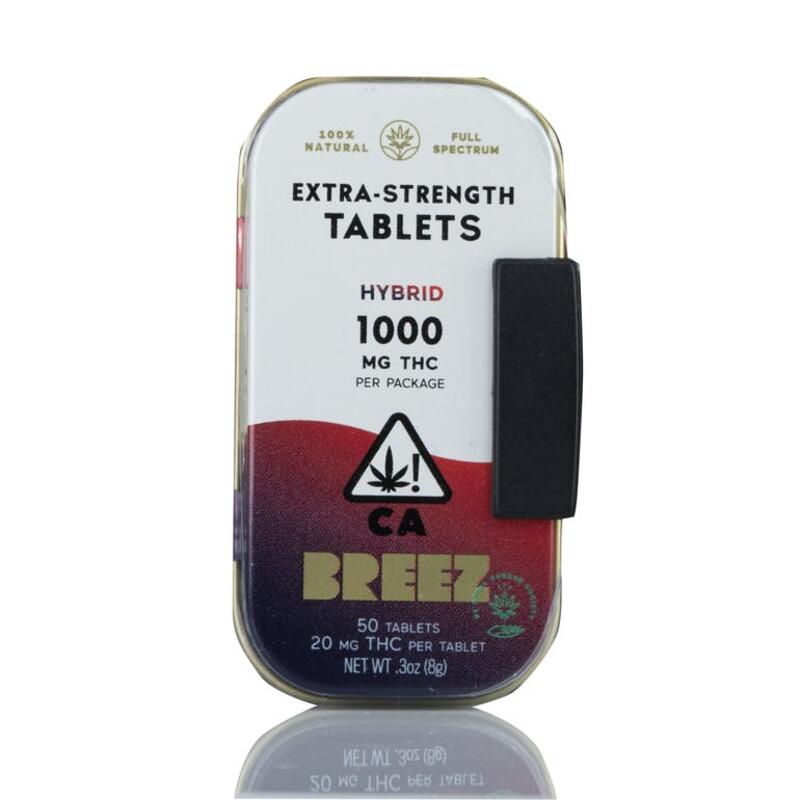Breez - Hybrid, Extra strength tablet tins - 1000mg
