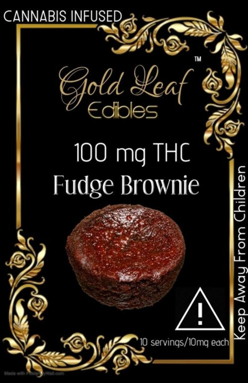 " BROWNIE " 100MG - ONLY TAKE 1/2 THEN WAIT 1 HOUR BEFORE CONSUMING MORE!