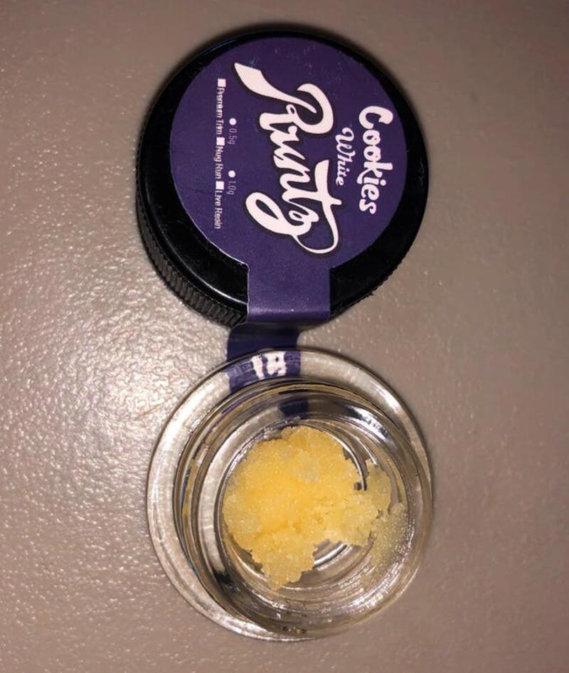 " WHITE RUNTZ " LIVE RESIN BY COOKIES ⚡ 1G @ $33 - 2G @ $59 - 3G @ ONLY $87!