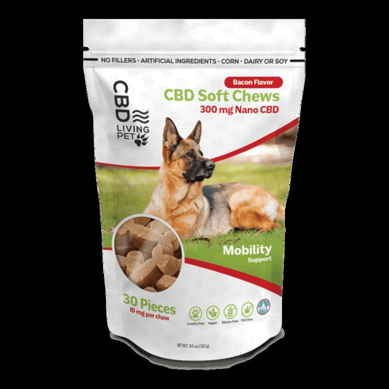 CBD Living | CBD Calming Dog Chews - Bacon Flavor