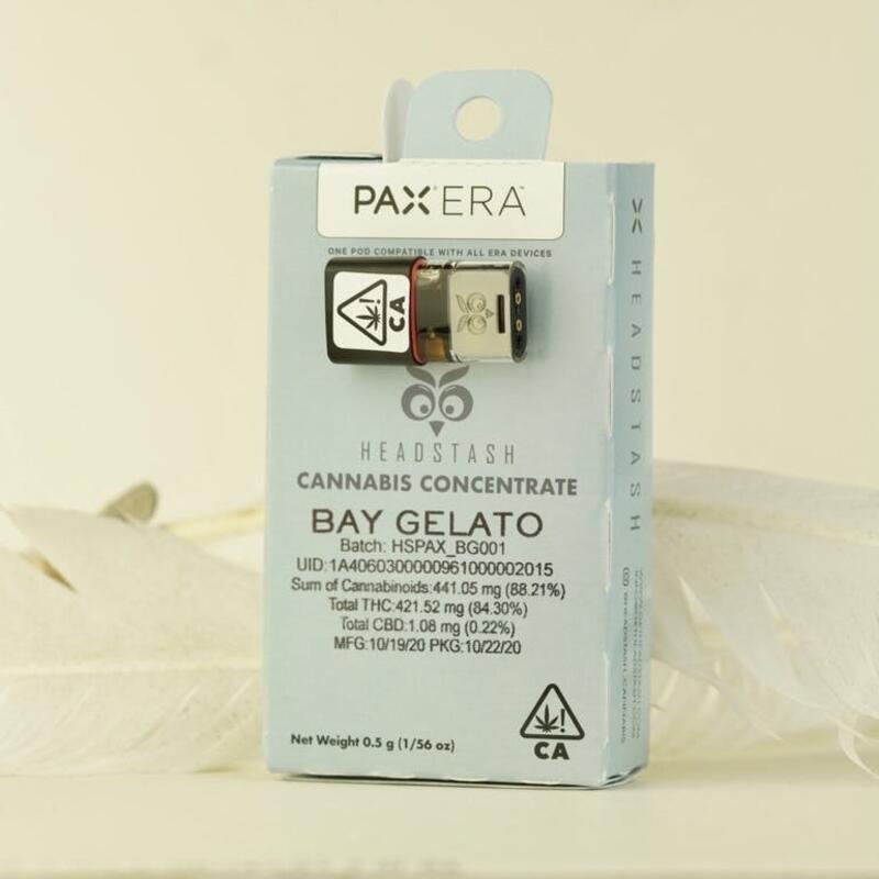 HEADSTASH - Bay Gelato (H) - 0.5g PAX Pod