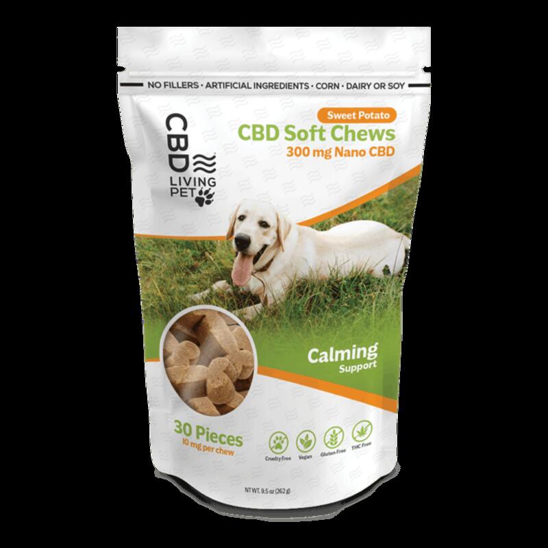 CBD Living | CBD Calming Dog Chews - Sweet Potato