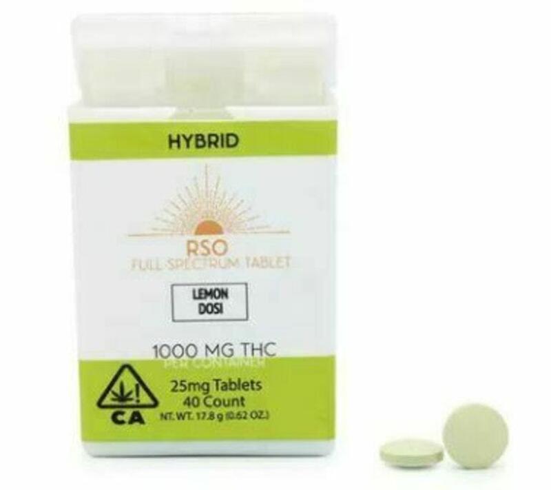 Emerald Bay Extracts - Lemon Dosi THC RSO Tablets 1000mg (Hybrid)