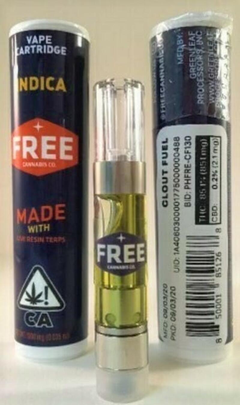 FREE Cannabis Co. - Clout Fuel Cartridge 1g