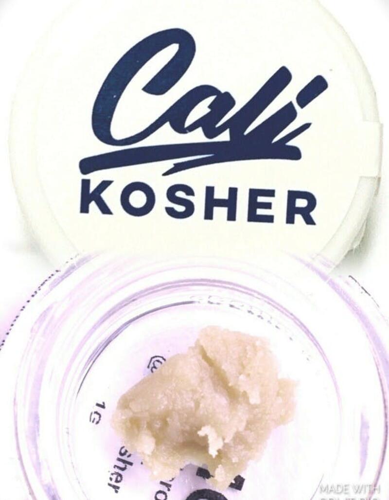 Cali Kosher -Concentrate - Live Rosin Badder - GMO - 1g - 76.73%