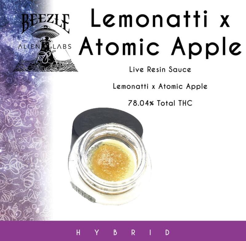 Beezle Live Resin Sauce - Lemonatti x Atomic Apple @alienlabs
