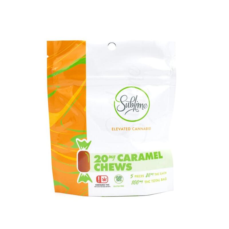 Sublime Caramel Chew 20mg THC 5-pack