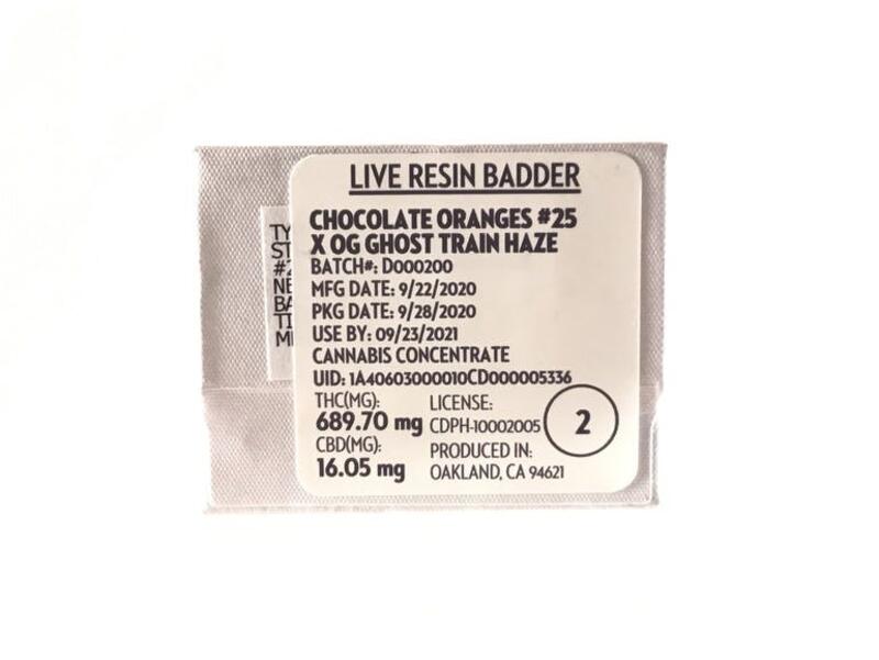 710 Labs - (LB-2) Chocolate Oranges #25 x OGGTH - Live Resin Badder 1g