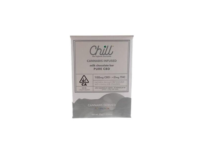 Chill - Pure CBD Milk Chocolate