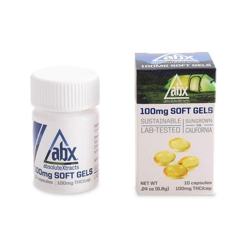 ABX Soft Gels 100mg THC (10 Capsules)