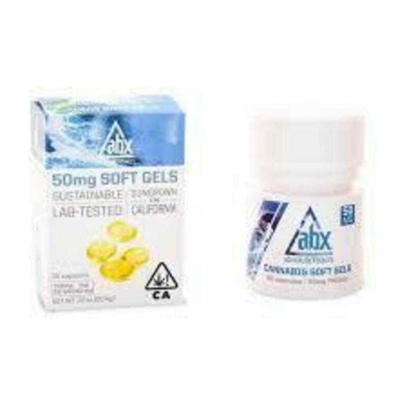 ABX Soft Gels 50mg THC (20 capsules)