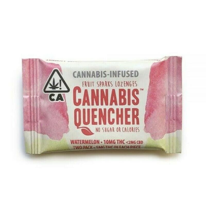 Cannabis Quencher | Cannabis Quencher - 10mg 2pk Lozenge - Watermelon