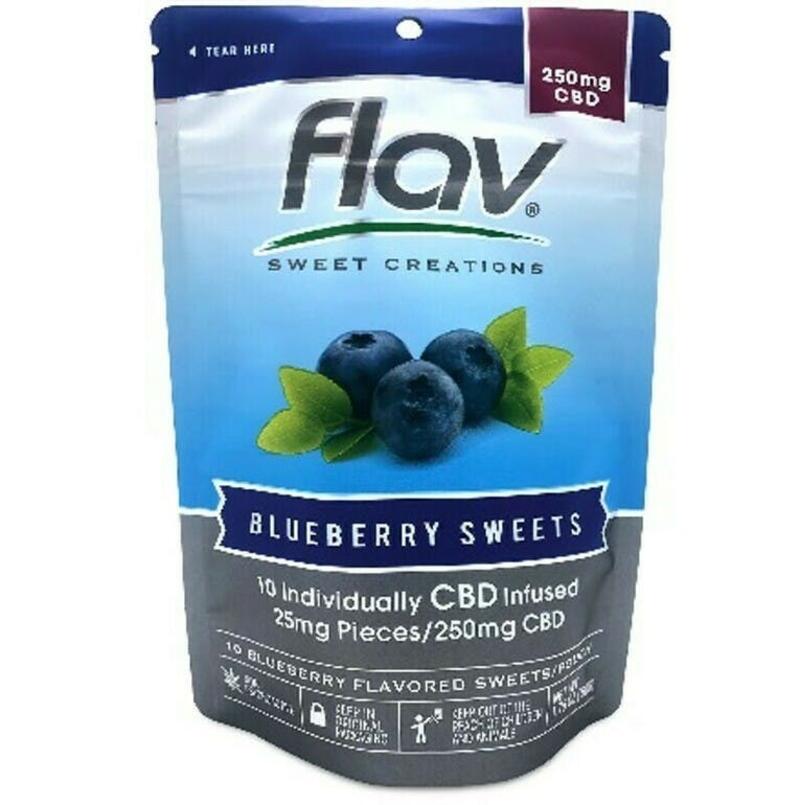 Flav | Flav Sweet Creations - 10pk Hard Candy 100mg Blueberry
