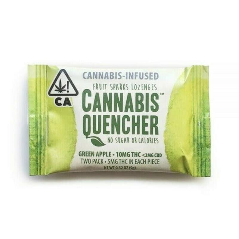 Cannabis Quencher | Cannabis Quencher - 10mg 2pk Lozenge - Apple