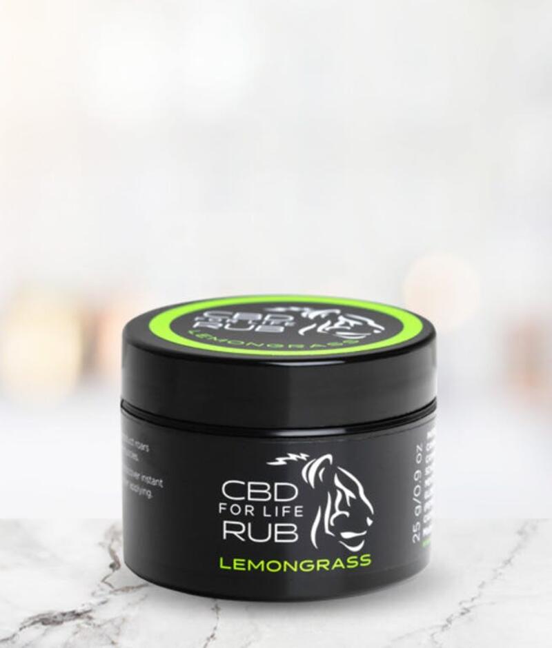 CBD for Life - Pure CBD for Life Rub (Lemongrass)