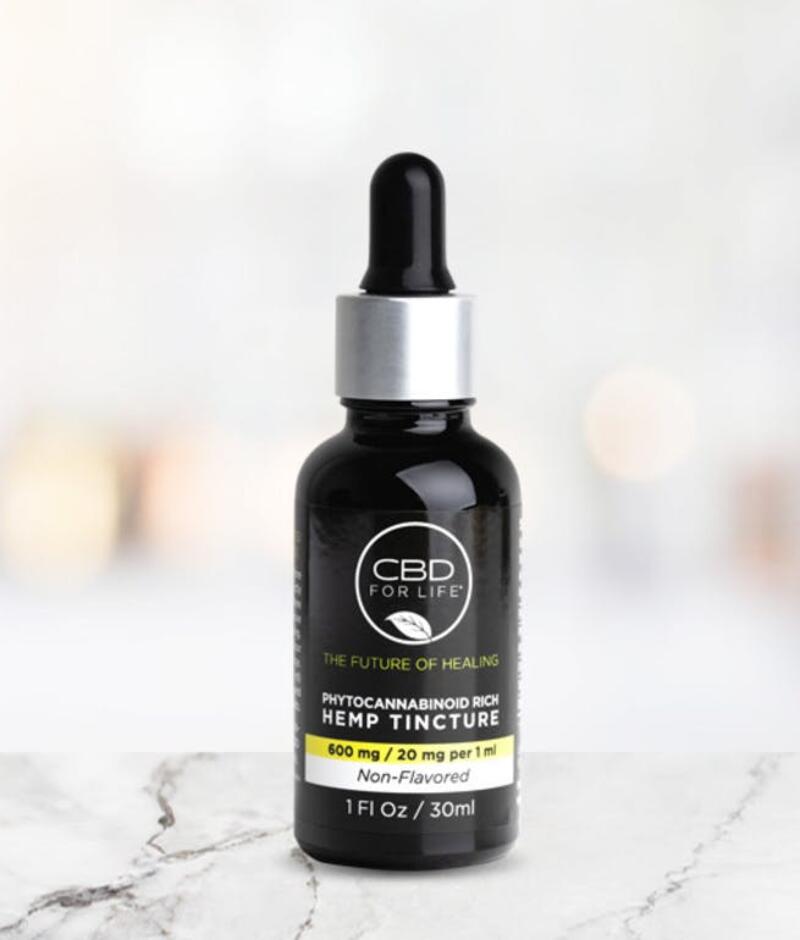 CBD for Life - Hemp Tincture (600mg - Unflavored)