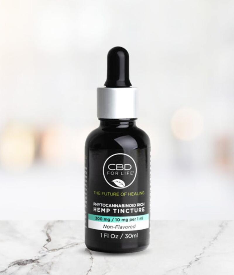 CBD for Life - Hemp Tincture (300mg - Unflavored)