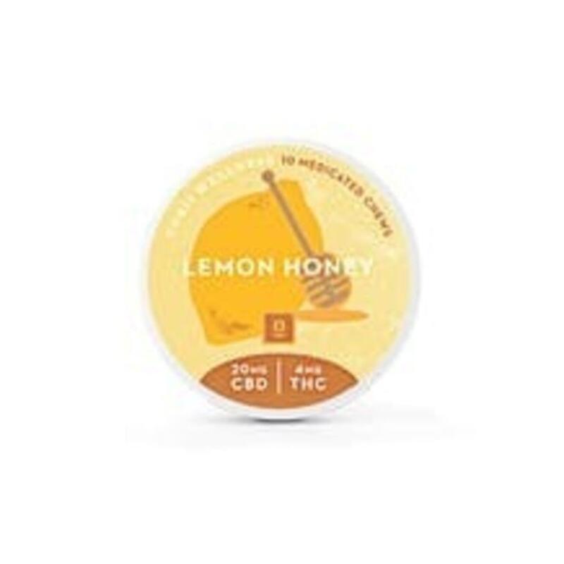Curio | 20:4 Lemon Honey CBD Chews | 20mg CBD: 4mg THC