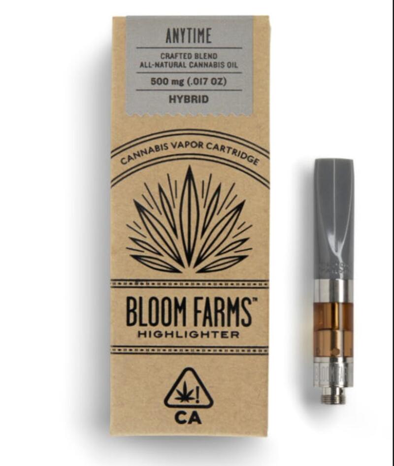 Bloom Farms: Hybrid Anytime 500mg Highlighter Cartridge