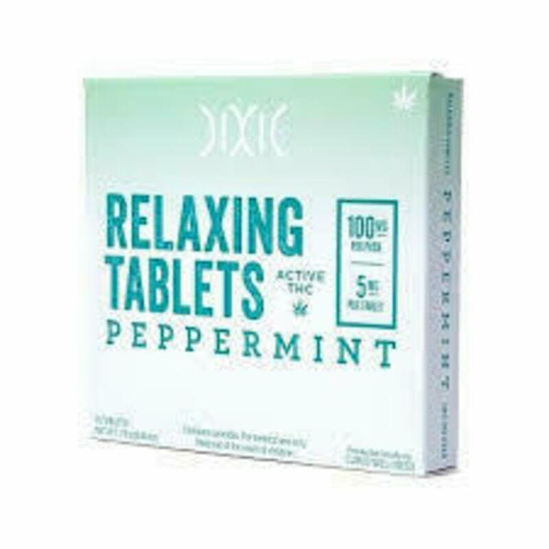 Dixie | Peppermint Relaxing Tablets | 100mg THC