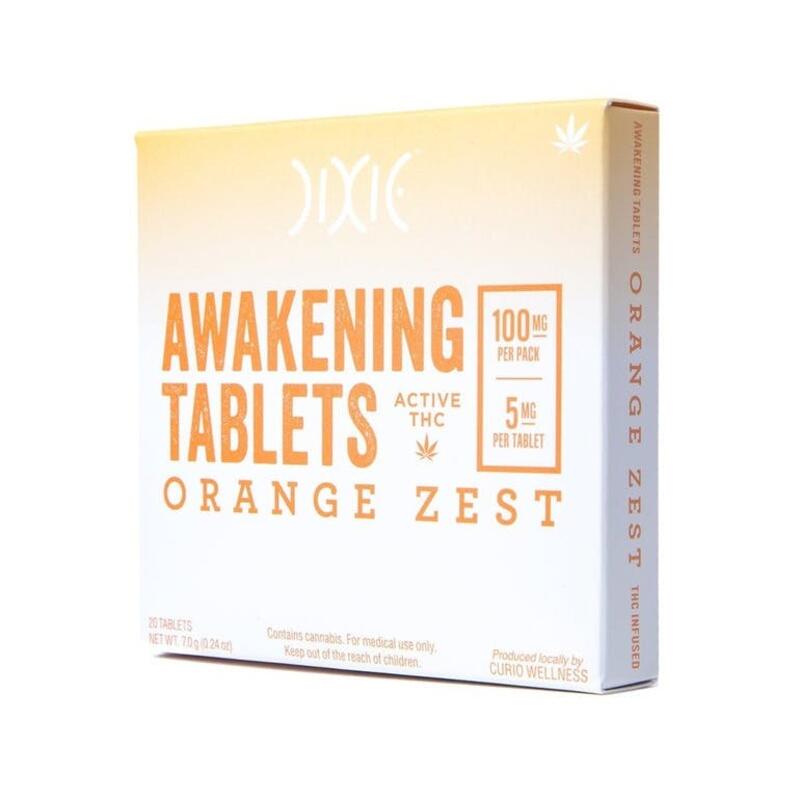 Dixie | Orange Awakening Tablets | 100mg THC