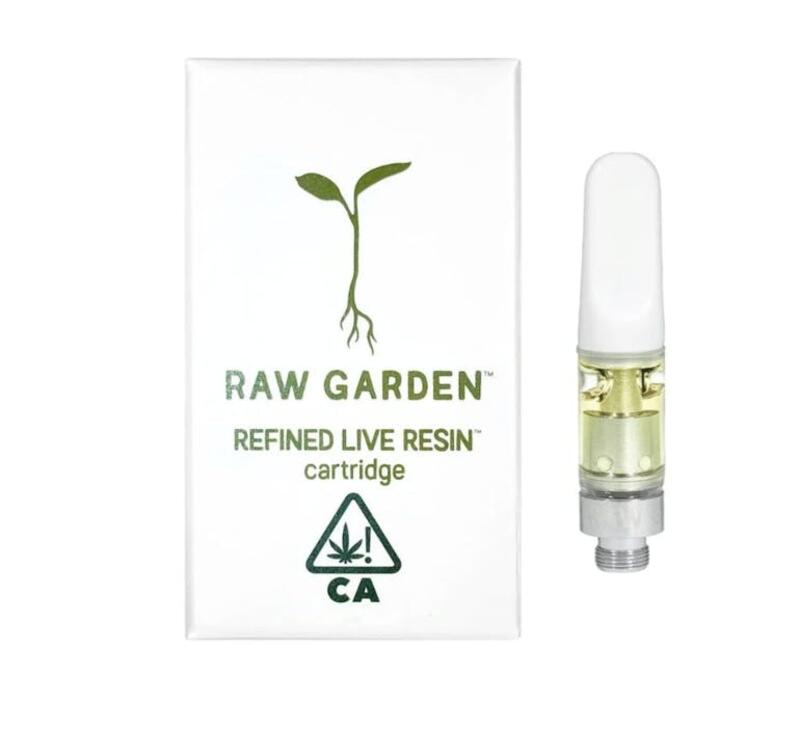 Raw Garden: Live Resin Tasters Cartridge (0.33g) - White Raspberry