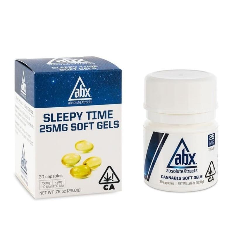 Absolute Xtracts: Sleepytime 25MG Soft Gels (10 Capsules)
