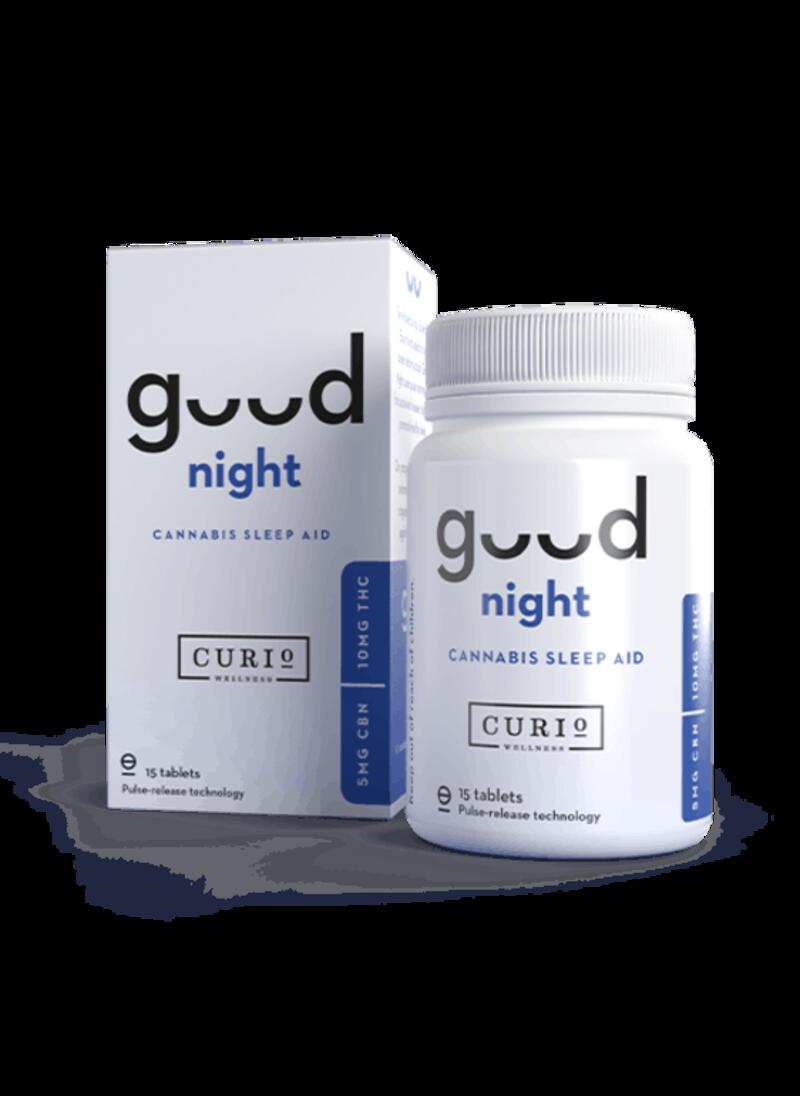 Curio | Good Night Sleep Aid 10:5 Tablets | 10mg THC: 5mg CBN