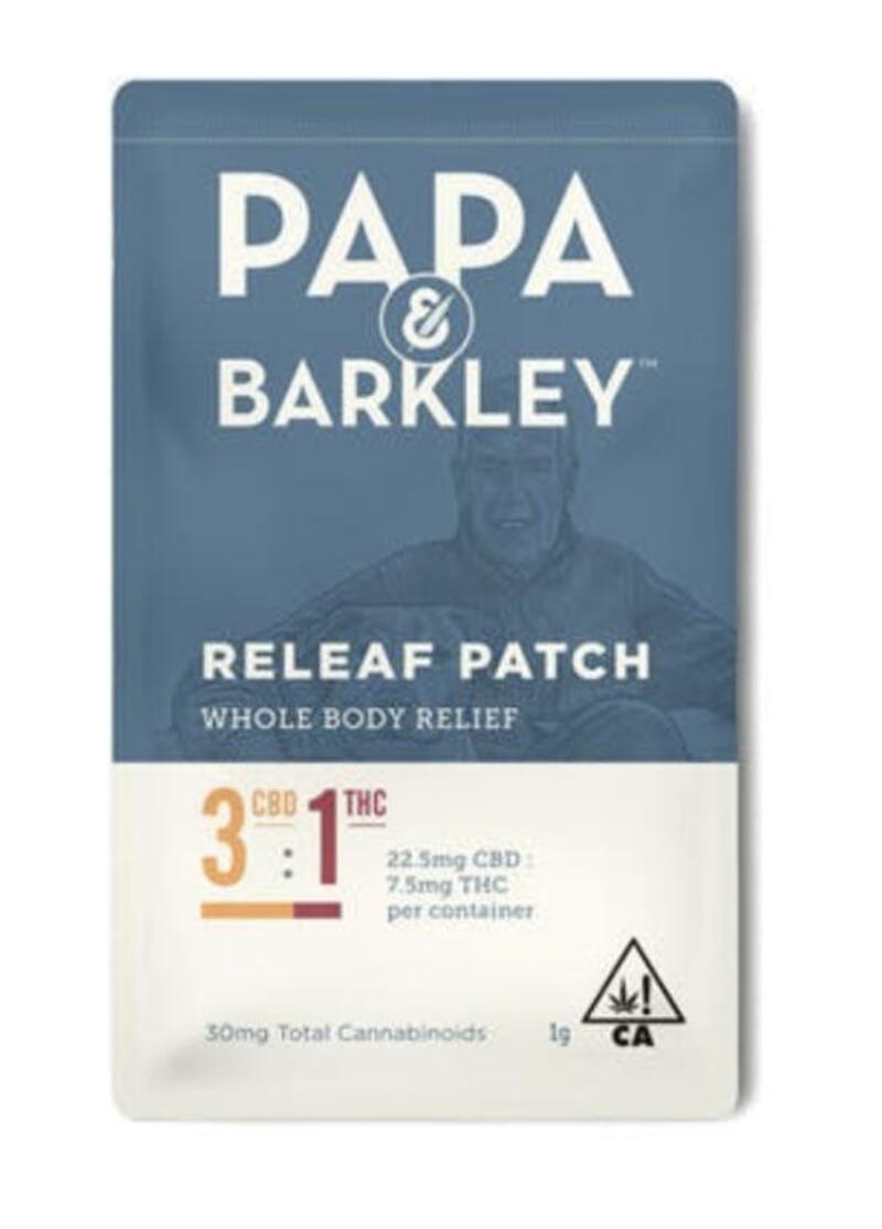 Papa & Barkley: Releaf™ Patch 3:1 CBD:THC