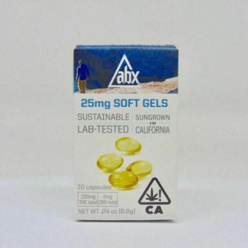 Absolute Xtracts: Cannabis Soft Gels - 25mg THC 10 Count