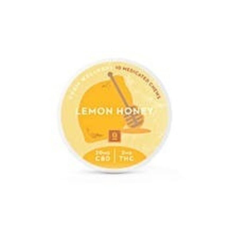 Curio | 20:2 Lemon Honey CBD Chews | 20mg CBD: 2mg THC