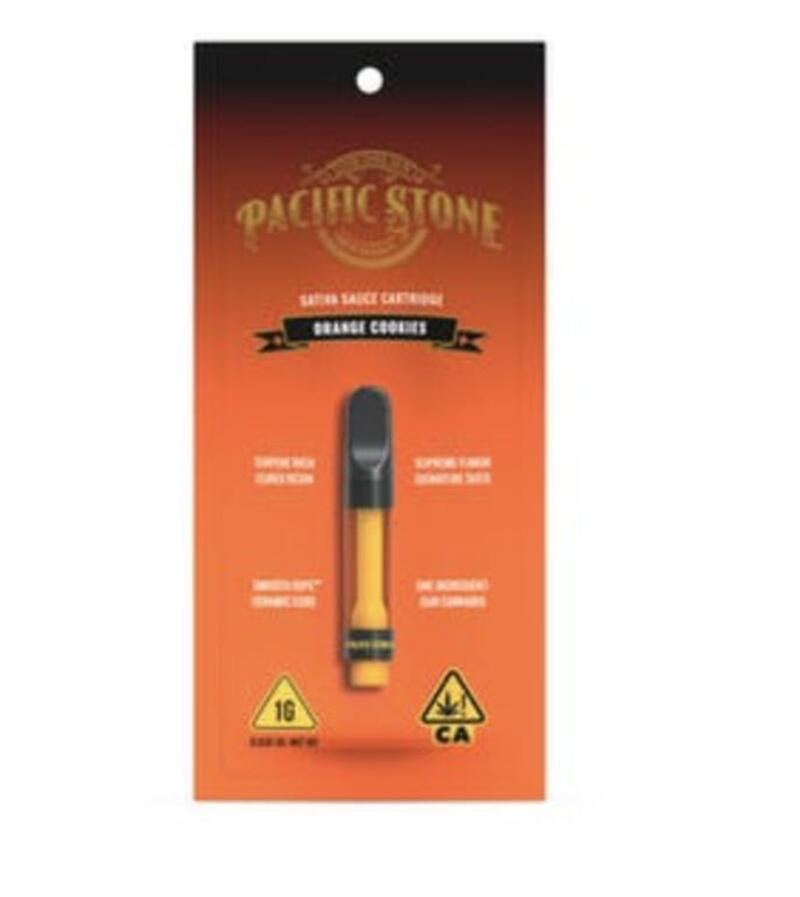 Pacific Stone: Smooth Rips 1G Vape Cartridge - Orange Cookies