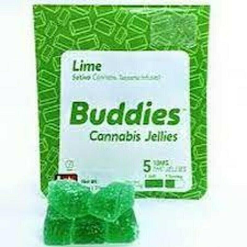 Buddies - Lime Gummies 100mg (20mg x 5)