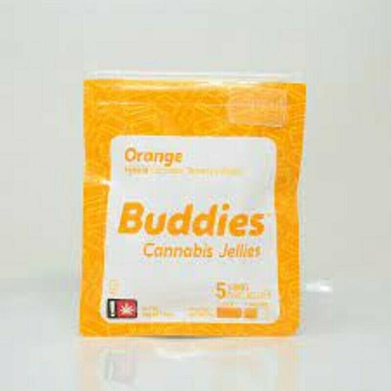 Buddies - Orange Gummies 100mg (20mg x 5)