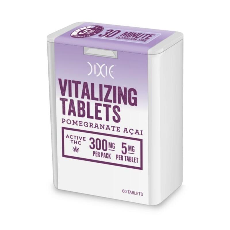 Pomegranate Acai Vitalizing Tablets | 300mg THC