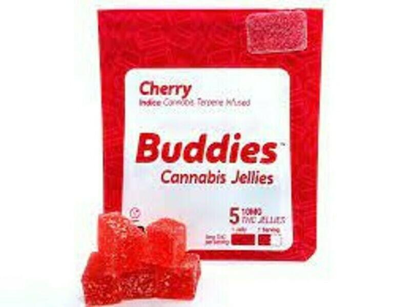 Buddies - Cherry Gummies 100mg (20mg x 5)