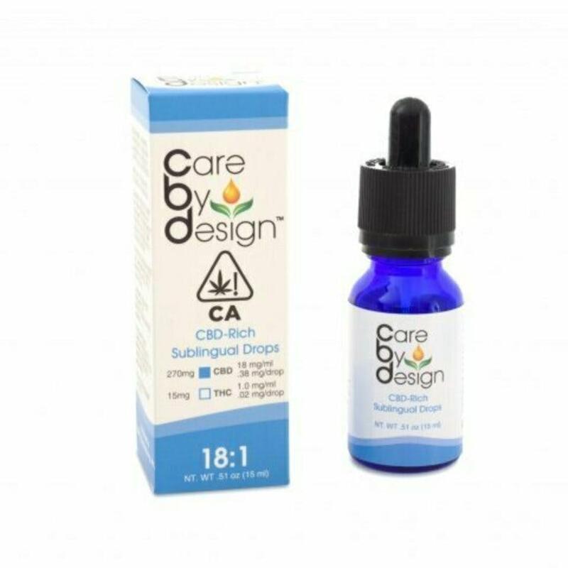 Care By Design: 18:1 Sublingual Drops (15ml)